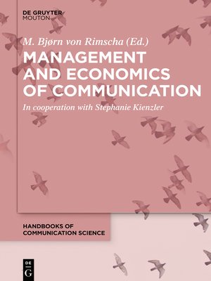cover image of Management and Economics of Communication